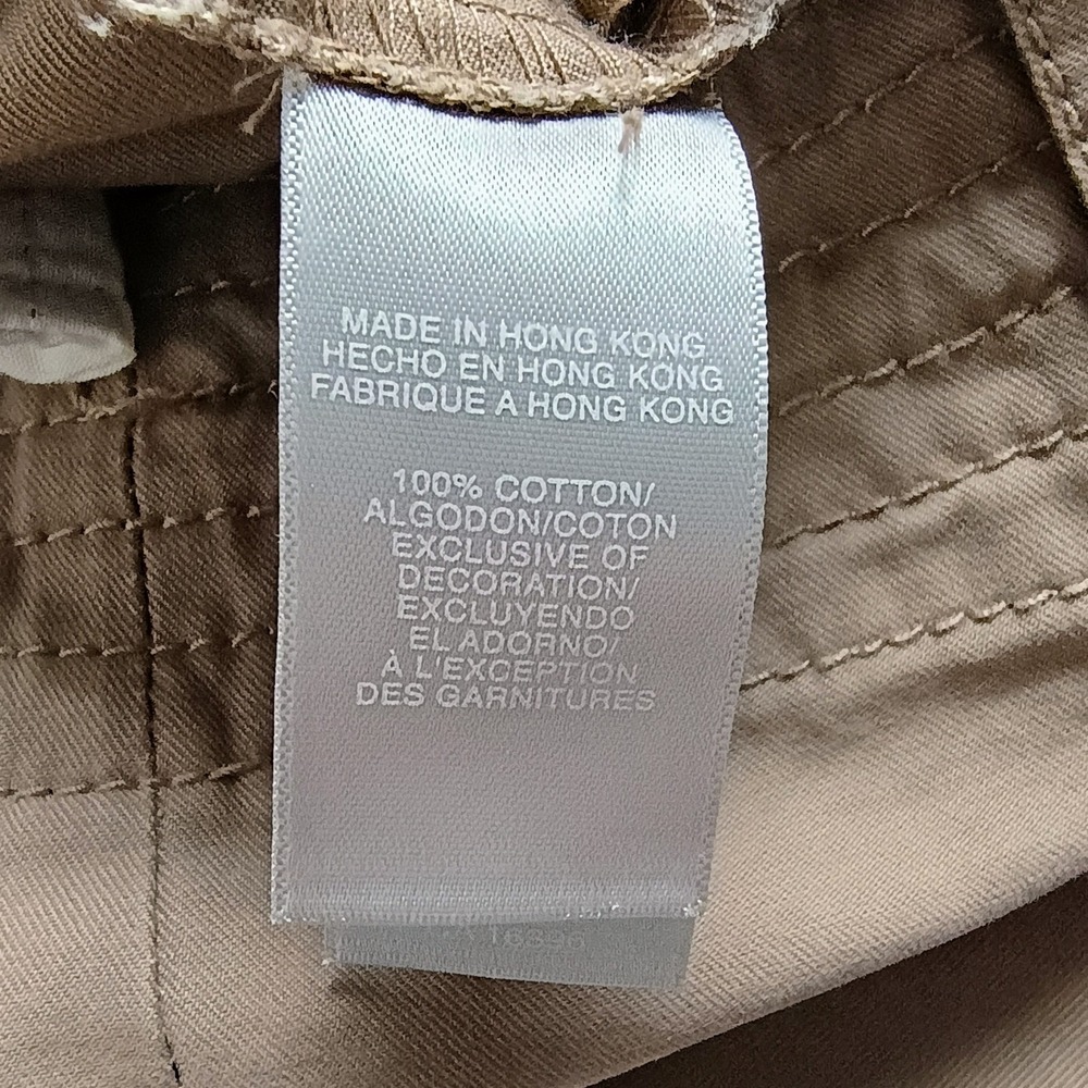 Liz Claiborne Cargo Embroidered Floral Khaki  Pants‎ Drawstring Waist Women's 6 - Picture 13 of 15